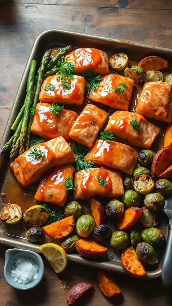 versatile salmon sheet pan