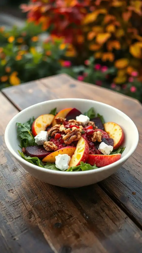 vibrant apple beet salad