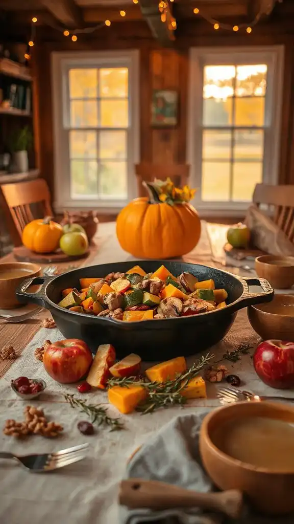 vibrant apple vegetable stir fry