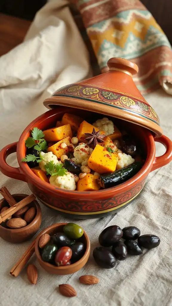 vibrant aromatic vegetable tagine
