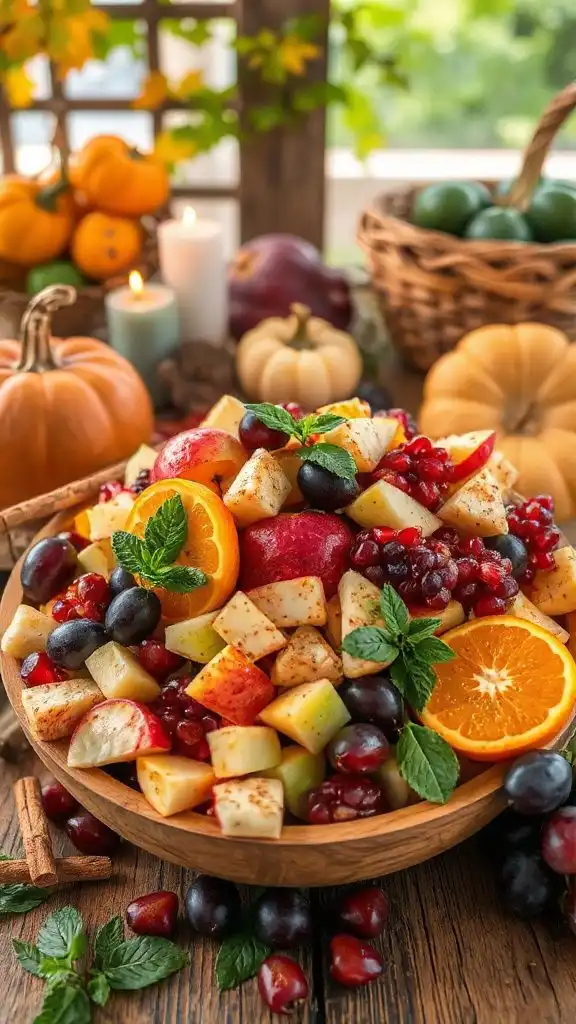 vibrant autumn fruit salad vibrant autumn fruit salad