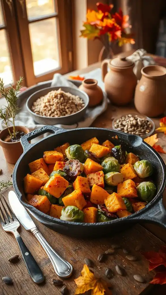 vibrant autumn vegetable dish