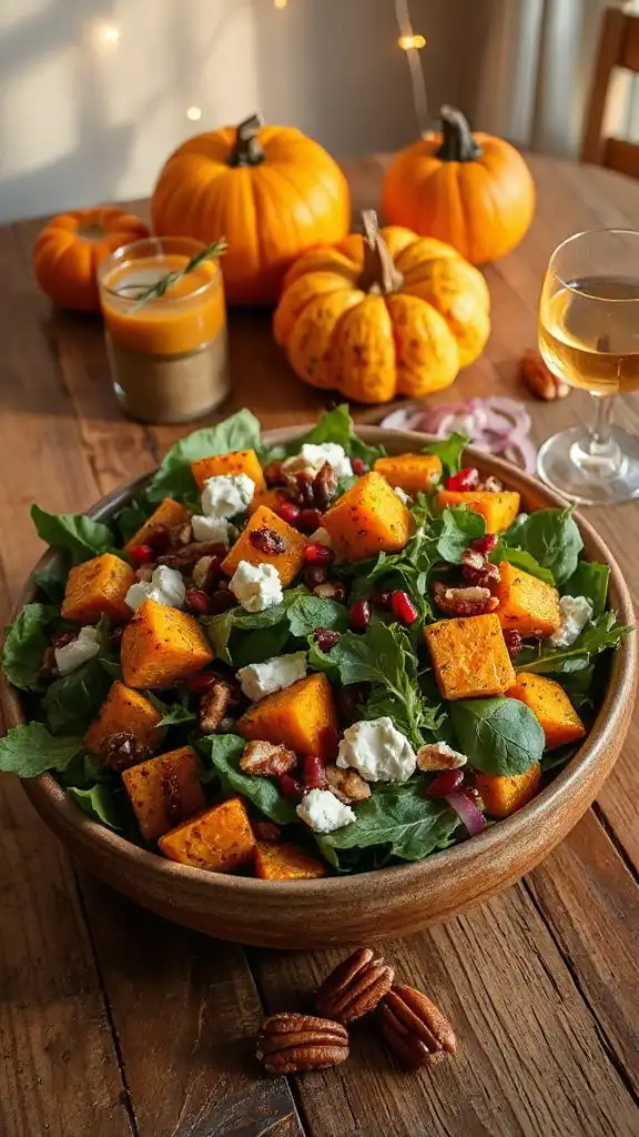 vibrant autumn vegetable salad