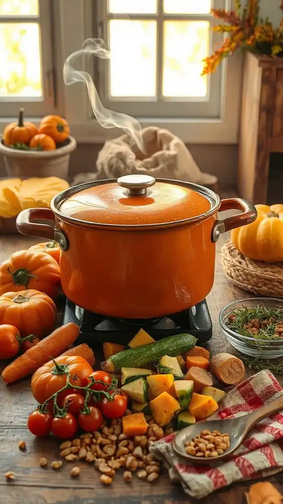 vibrant autumn vegetable soup