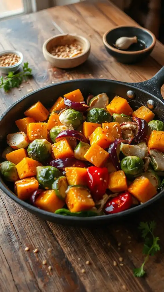 vibrant autumn vegetable stir fry vibrant autumn vegetable stir fry