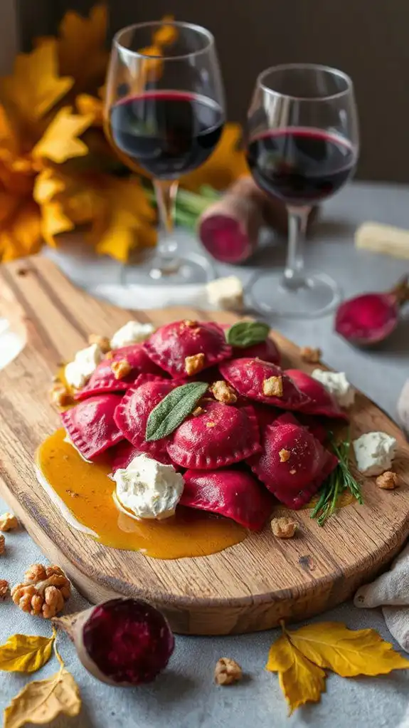 vibrant beetroot ravioli recipe