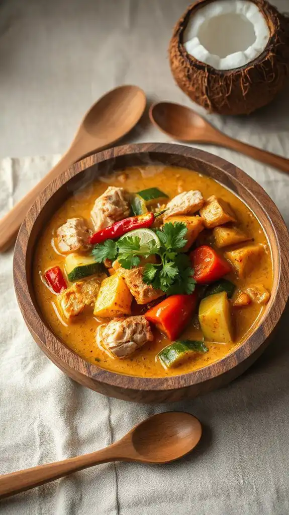 vibrant coconut curry stew