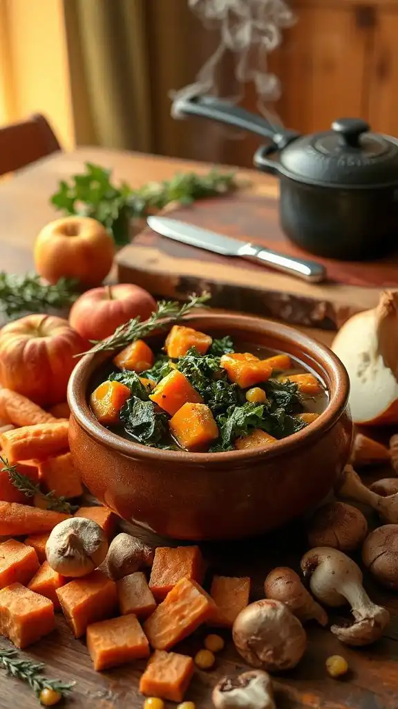 vibrant fall vegetable soup