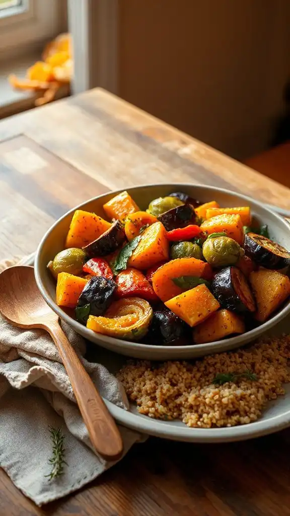 vibrant fall veggie stir fry