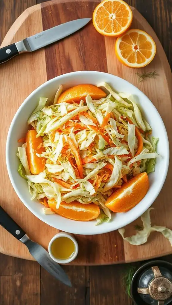 vibrant fennel orange slaw