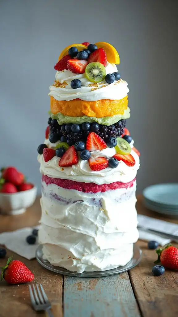 vibrant fruity layer cake vibrant fruity layer cake