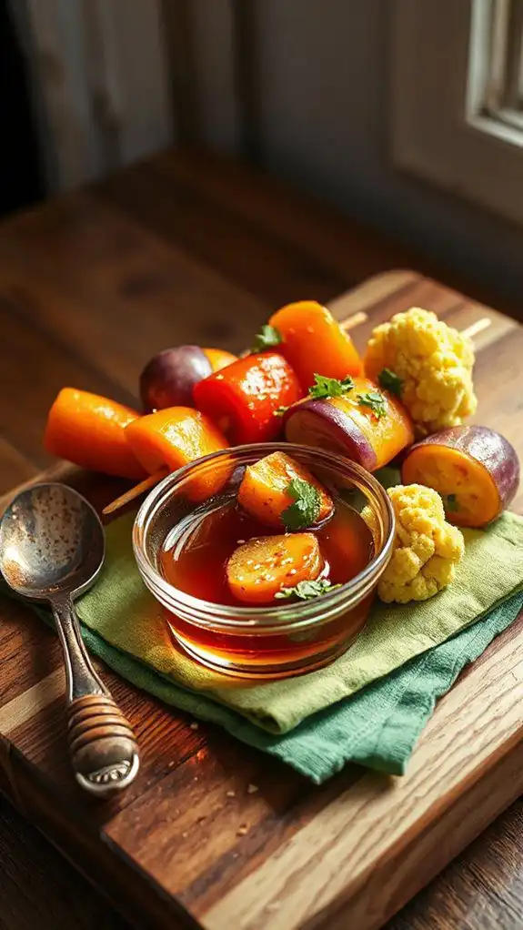 vibrant honey sriracha marinade preparation