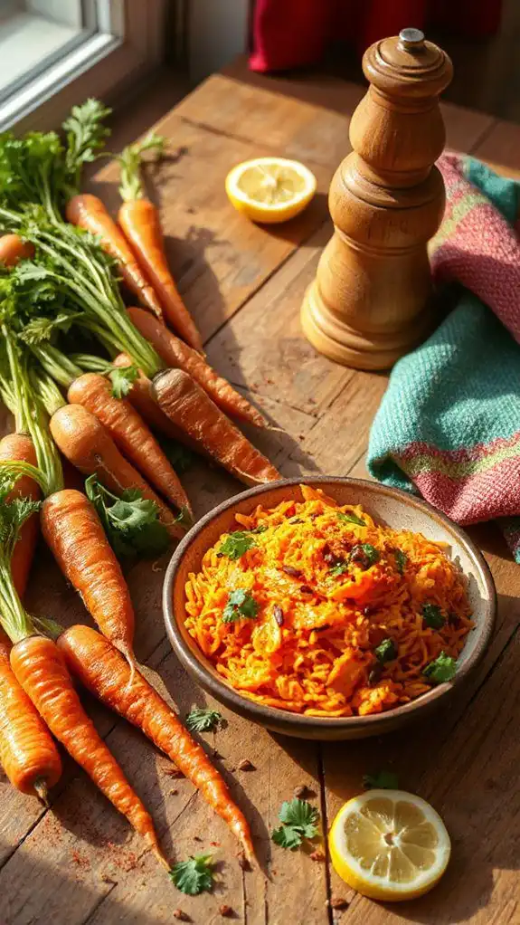 vibrant moroccan carrot salad
