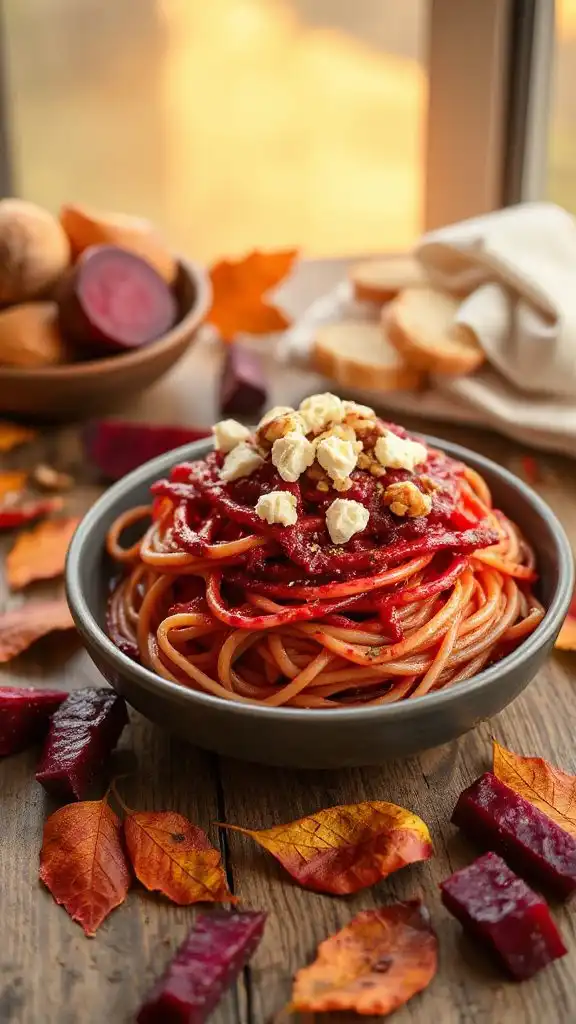 vibrant roasted beet pesto