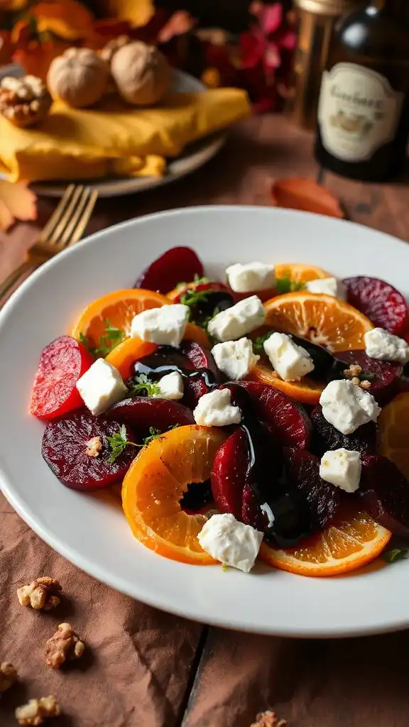 vibrant roasted beet salad