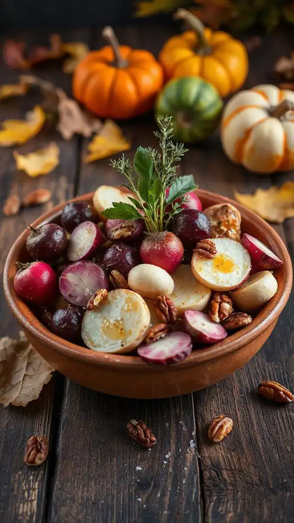 vibrant roasted fall vegetables
