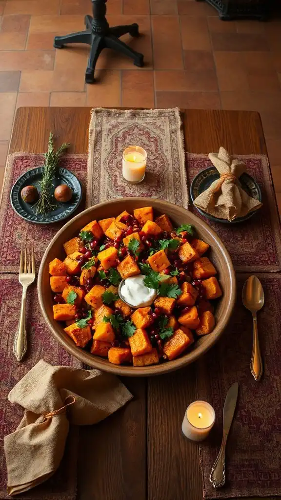vibrant roasted pumpkin salad