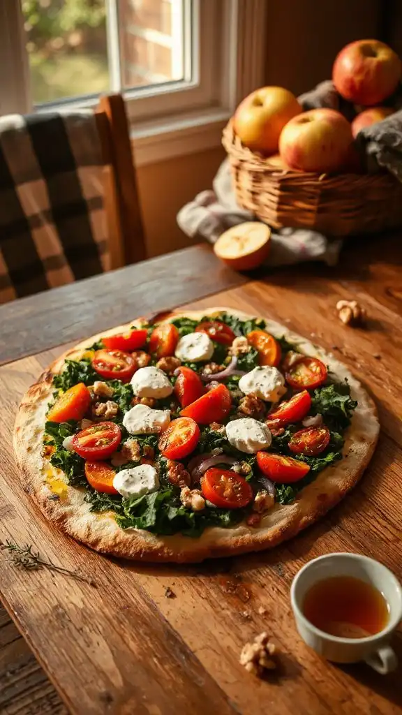 vibrant roasted vegetable flatbread vibrant roasted vegetable flatbread