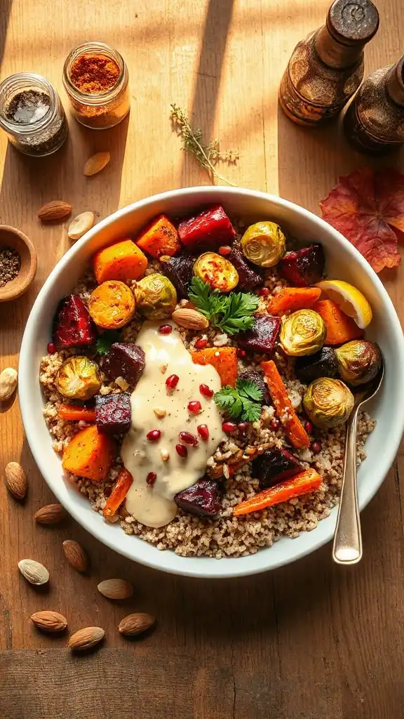 vibrant roasted vegetable salad