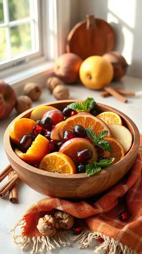 vibrant seasonal fruit salad