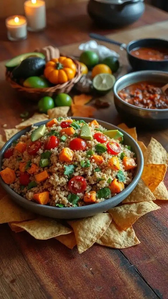 vibrant tex mex quinoa salad
