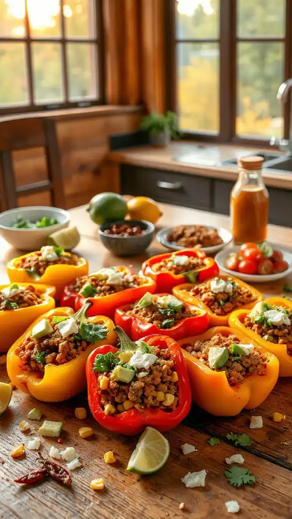 vibrant tex mex stuffed peppers vibrant tex mex stuffed peppers