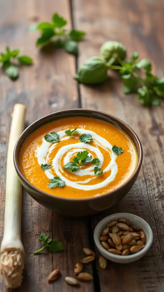 vibrant thai pumpkin soup