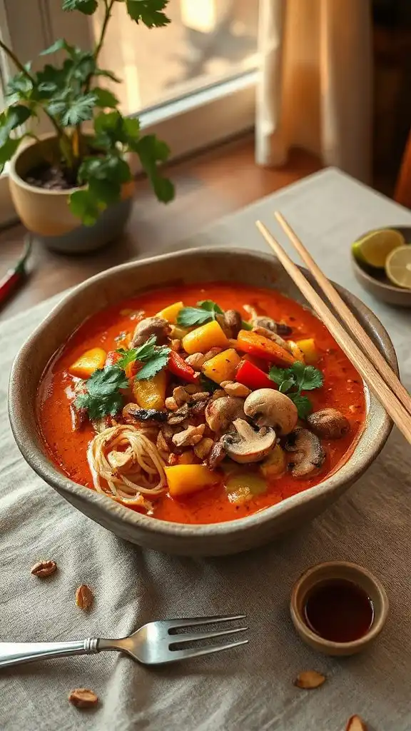 vibrant thai red curry