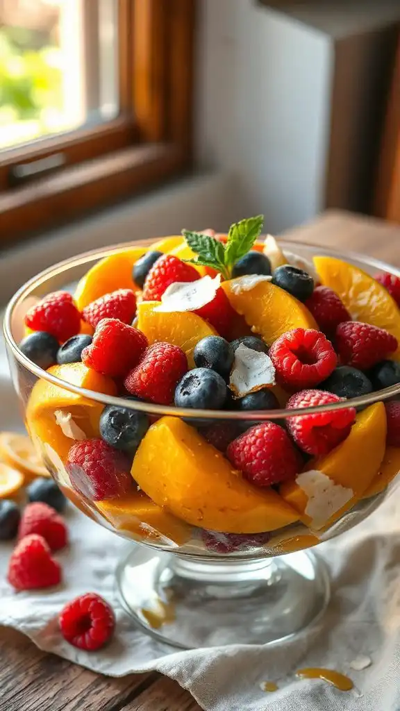 vibrant turmeric fruit salad