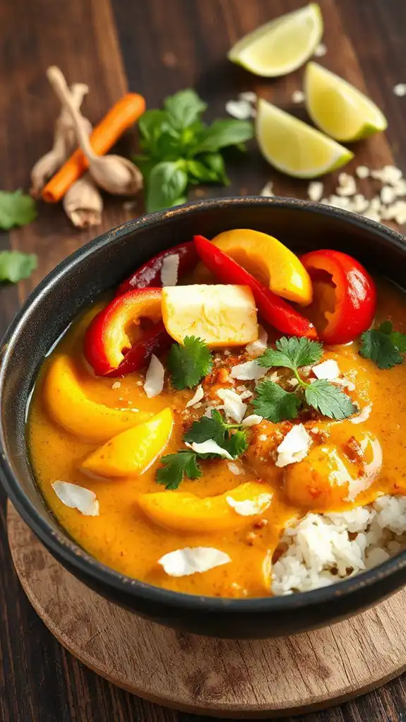 vibrant vegetable coconut curry