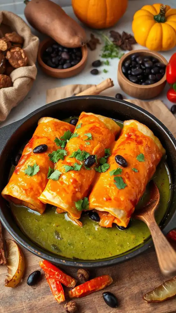 vibrant vegetarian enchilada bake