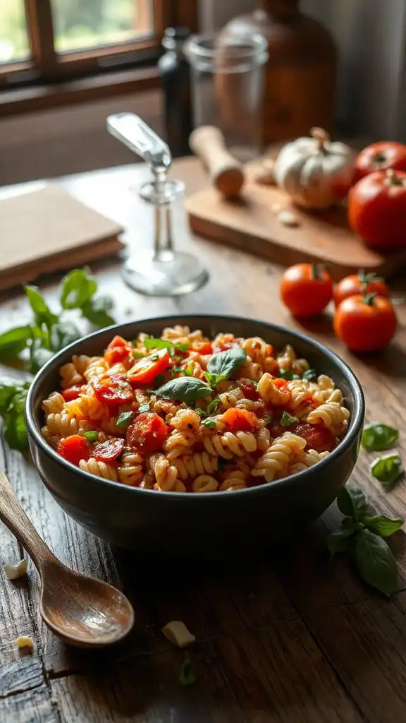 vibrant veggie orzo dish