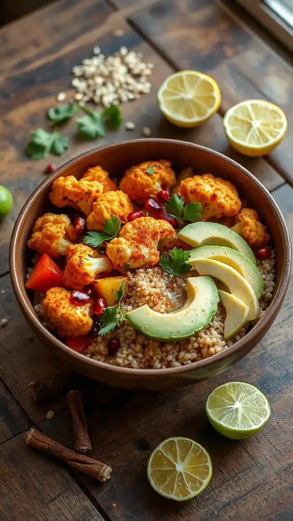 vibrant zesty vegetarian bowl
