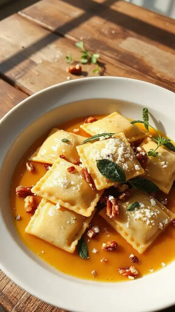 walnut pear ravioli recipe