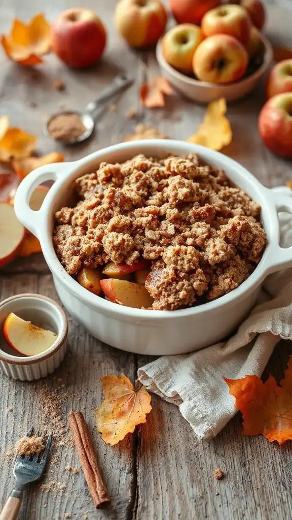 warm apple dessert delight