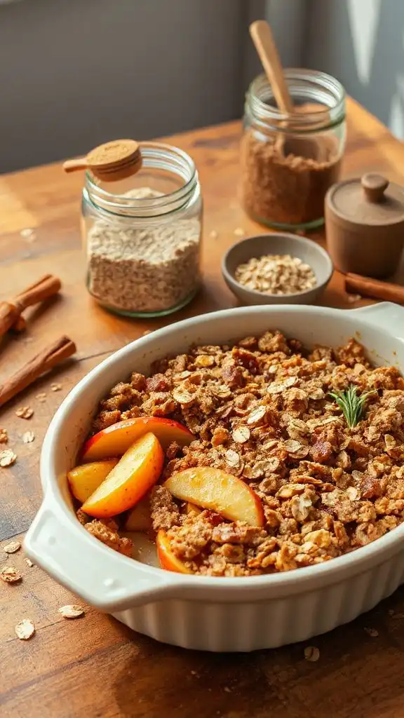 warm apple oat crumble