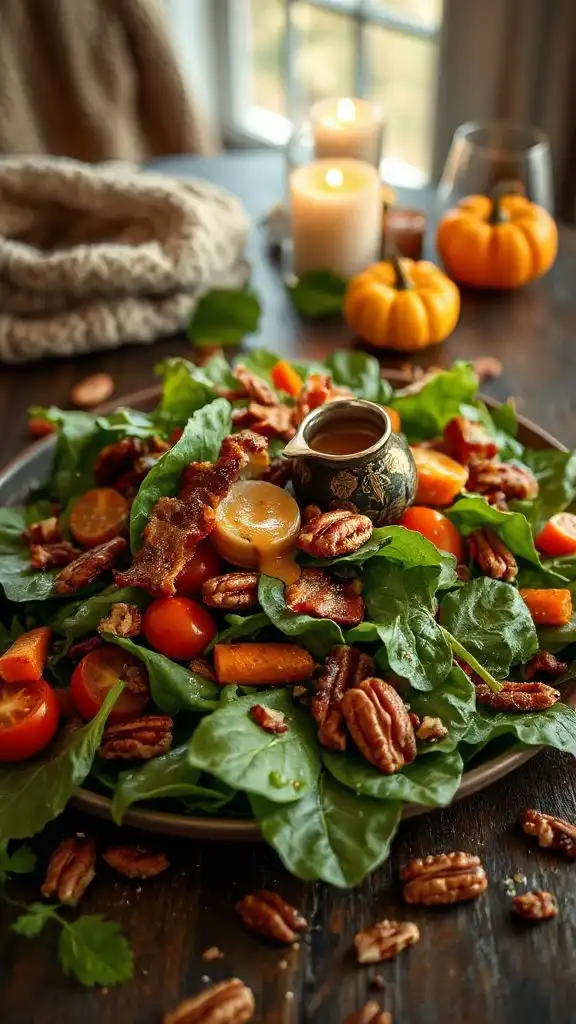 warm bacon spinach salad