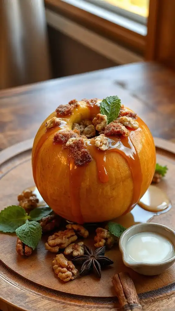 warm baked apple dessert