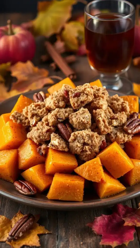 warm butternut squash dessert
