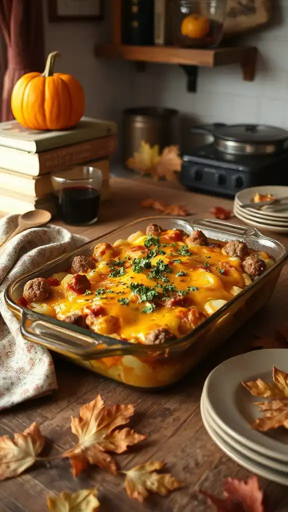 warm cheesy potato casserole