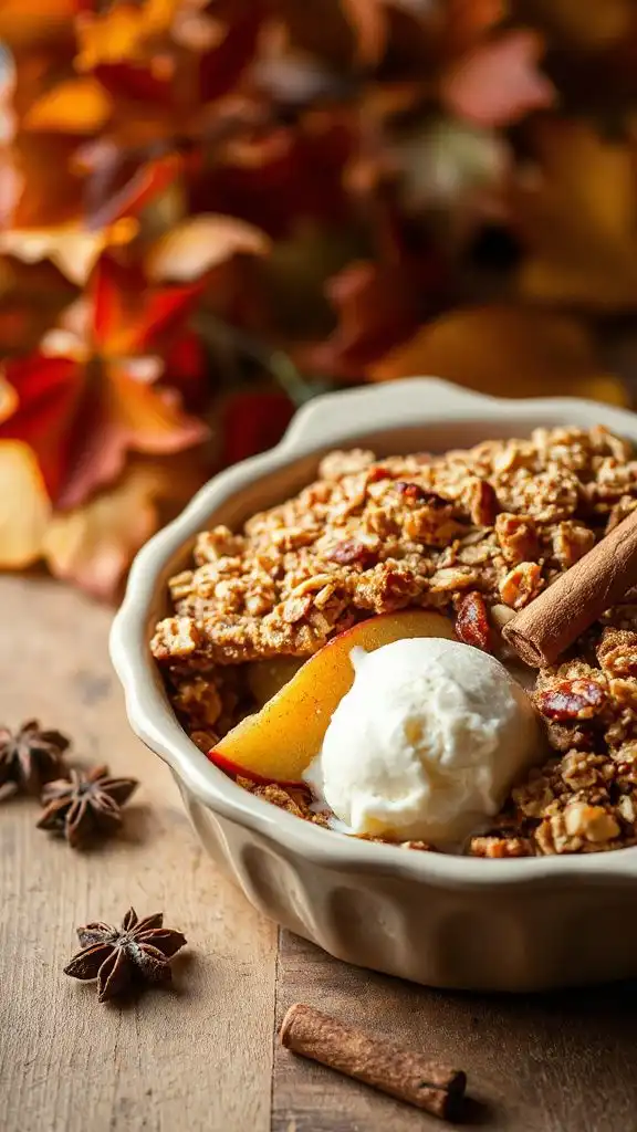 warm cinnamon apple dessert