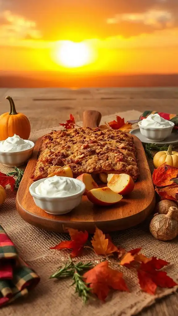 warm cinnamon apple dessert