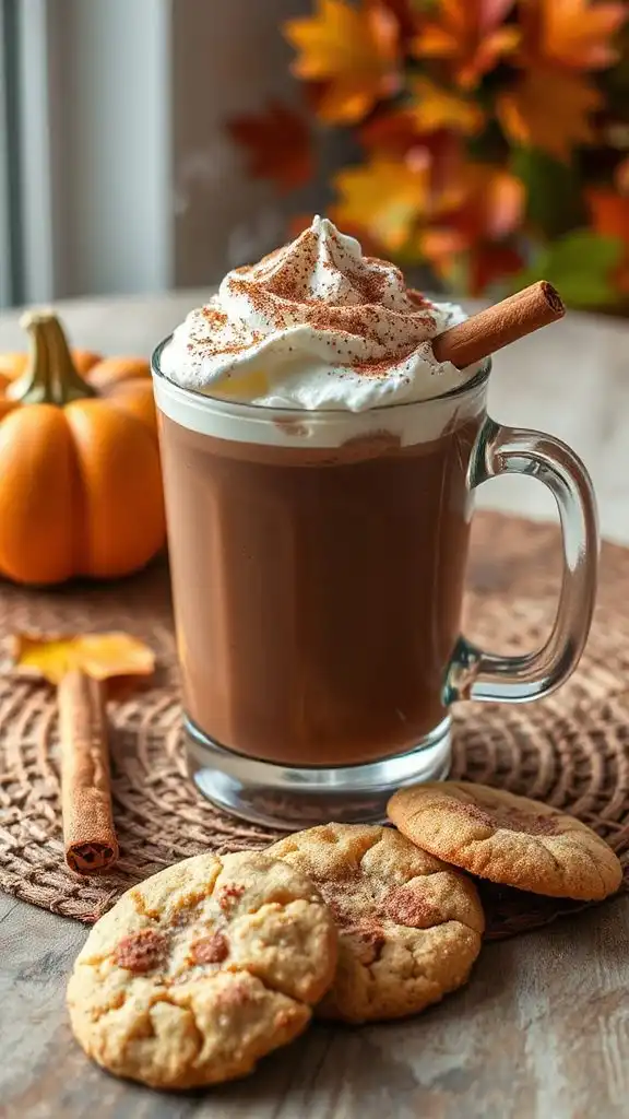 warm cocoa and cookies