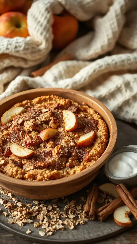 warm comforting apple bake
