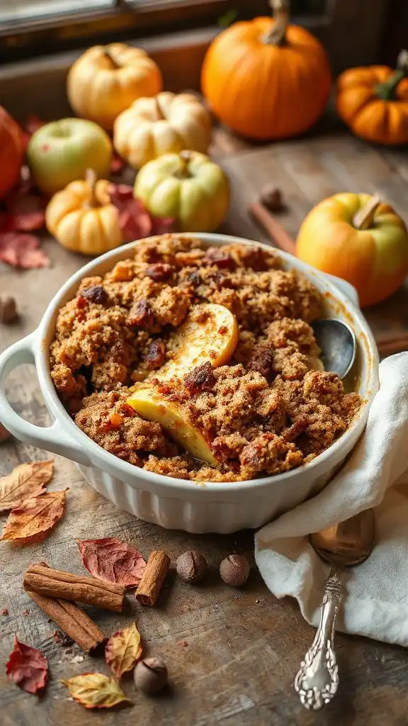 warm comforting apple crisp