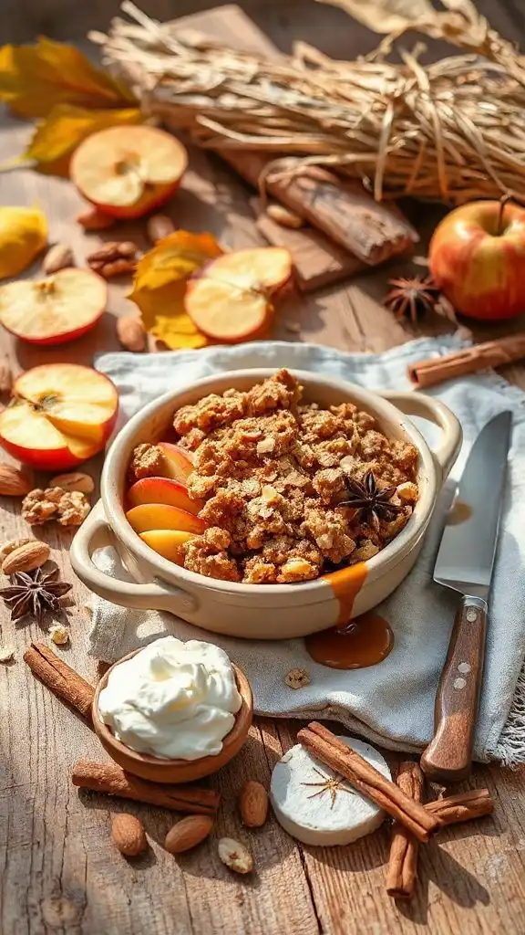 warm comforting apple dessert