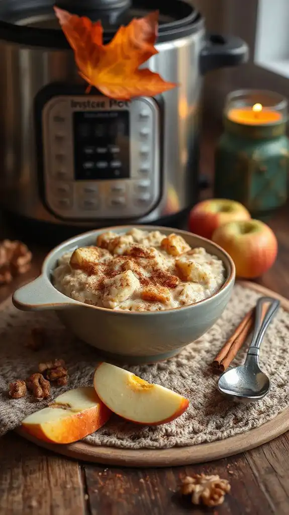 warm comforting apple oatmeal