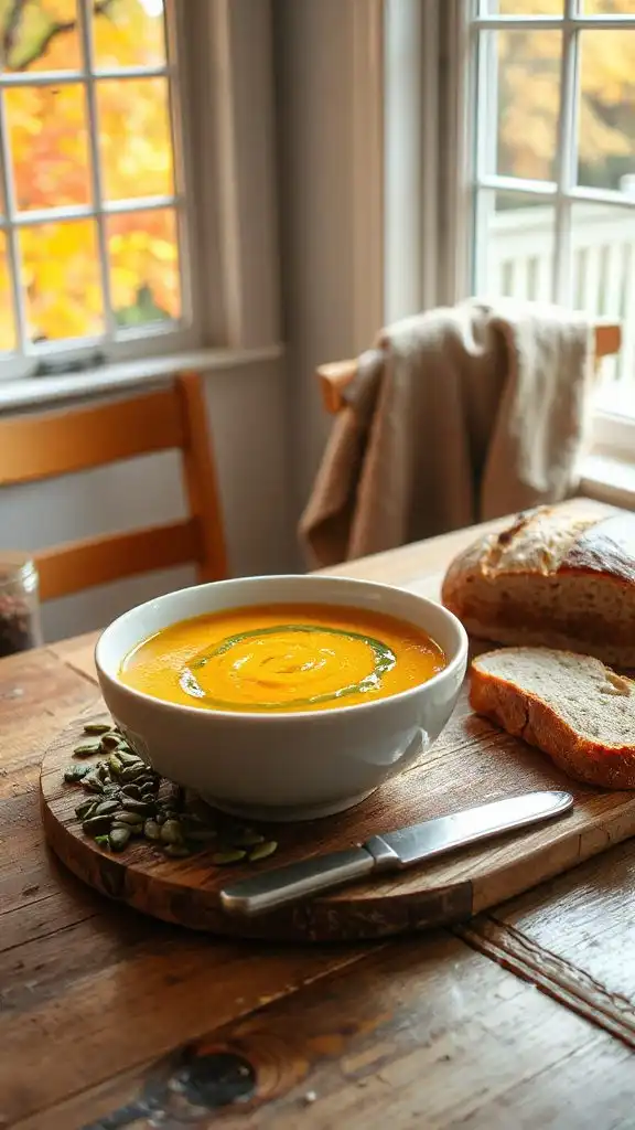 warm creamy fall soup