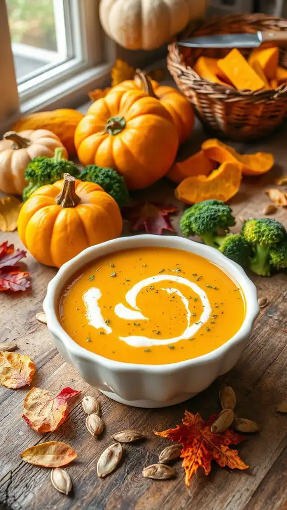 warm creamy fall soup