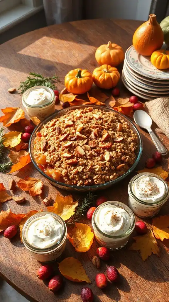 warm fall fruit dessert